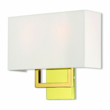 Pierson 2-Light Wall Sconce in Polished Brass