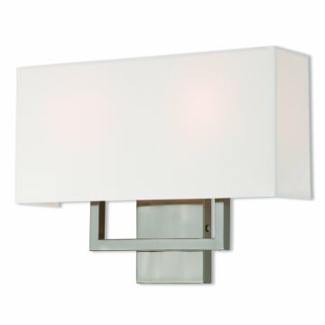 Pierson 2-Light Wall Sconce in Brushed Nickel