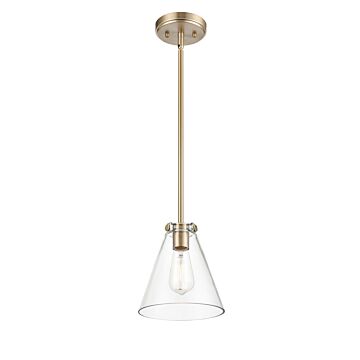 Aliza One Light Pendant in Modern Gold by Millennium