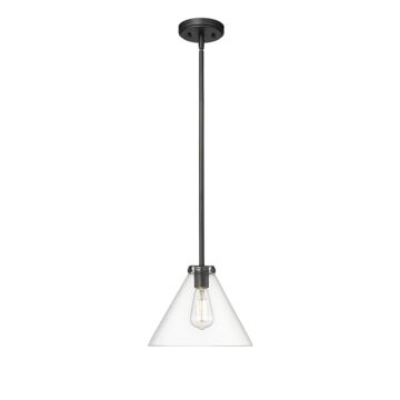 Aliza One Light Pendant in Matte Black by Millennium