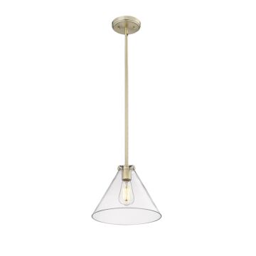 Aliza One Light Pendant in Modern Gold by Millennium