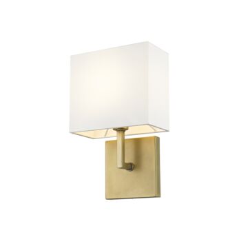 Z-Lite Saxon 1-Light Wall Sconce In Rubbed Brass