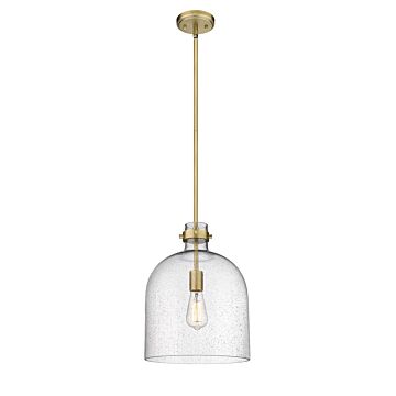 Z-Lite Pearson 1-Light Pendant Light In Rubbed Brass