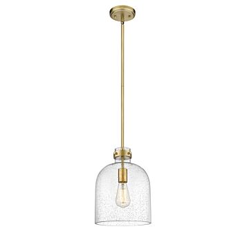 Z-Lite Pearson 1-Light Pendant Light In Rubbed Brass
