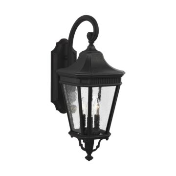 Cotswold Lane Outdoor Wall Lantern in Black by Generation Lighting