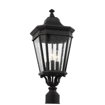 Cotswold Lane Outdoor Post Lantern in Black by Generation Lighting