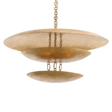 Florko Eight Light Chandelier in Gold Leaf by Arteriors