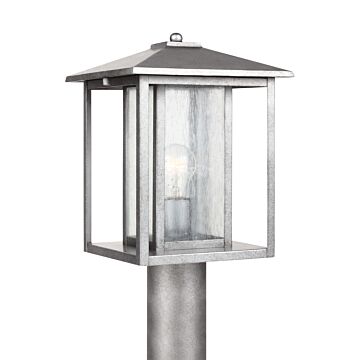 Generation Lighting Hunnington 15 Outdoor Post Light in Weathered Pewter