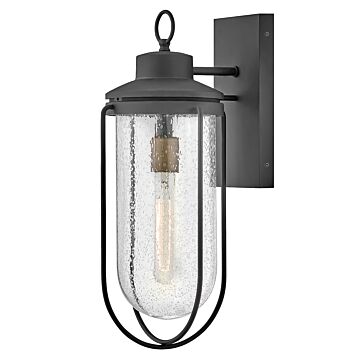 Lark Moby Outdoor Wall Light in Museum Black