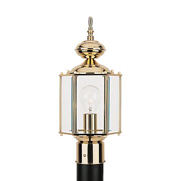 Generation Lighting Classico 16" Outdoor Post Light in Polished Brass