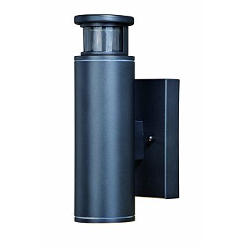 Chiasso 1-Light LED Motion Sensor Dusk to Dawn Outdoor Wall Light in Textured Black