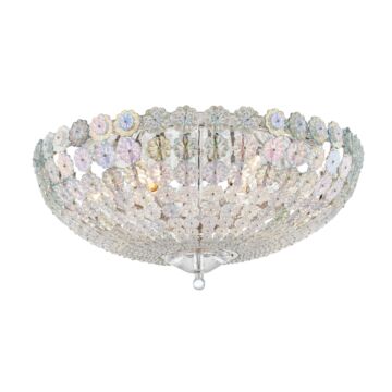 Floral Park Six Light Flush Mount in Polished Nickel by Hudson Valley