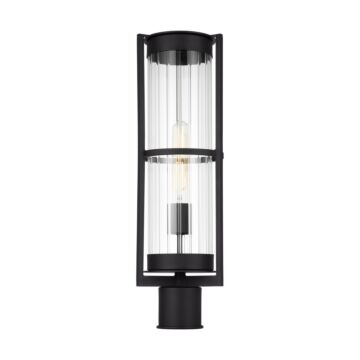 Alcona One Light Outdoor Post Lantern in Black by Visual Comfort Studio