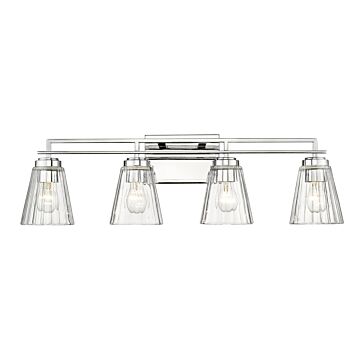 Lyna 4-Light Bathroom Vanity Light in Chrome 