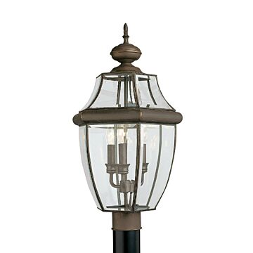 Generation Lighting Lancaster 3-Light 24 Outdoor Post Light in Antique Bronze