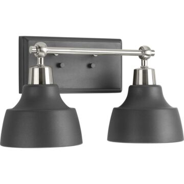Bramlett 2-Light Bathroom Vanity Light in Brushed Nickel