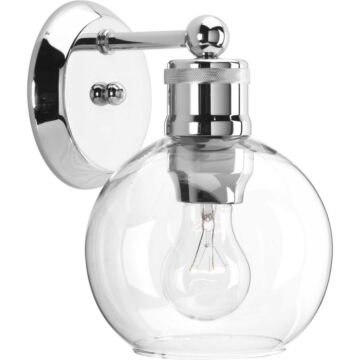 Hansford 1-Light Bathroom Vanity Light in Polished Nickel