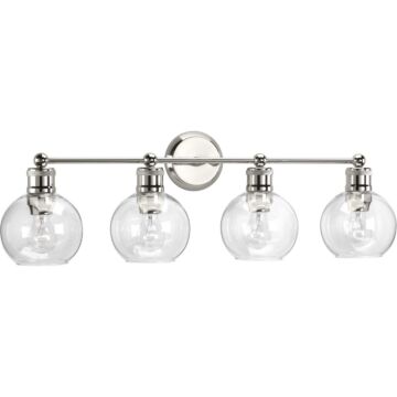 Hansford 4-Light Bathroom Vanity Light in Polished Nickel