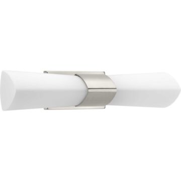 Zura 2-Light Bathroom Vanity Light in Brushed Nickel