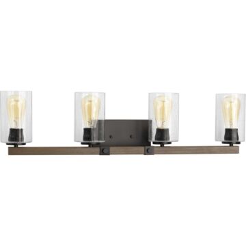 Barnes Mill 4-Light Bathroom Vanity Light in Antique Bronze