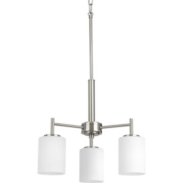 Replay 3-Light Chandelier in Brushed Nickel
