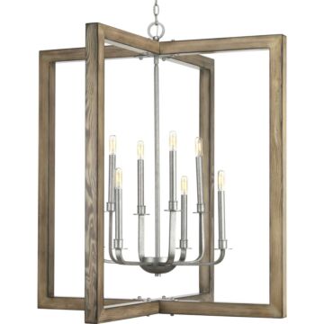 Turnbury 8-Light Chandelier in Galvanized Finish