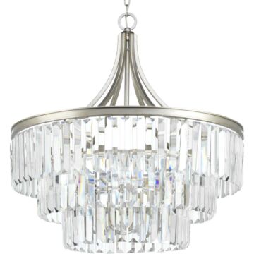 Glimmer 6-Light Pendant in Silver Ridge
