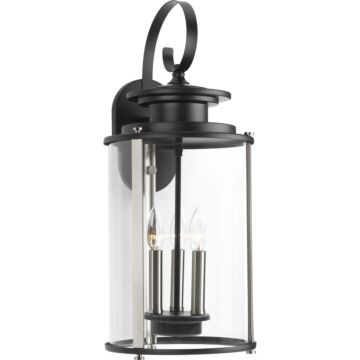 Squire 3-Light Large Wall Lantern in Black