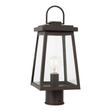 Founders One Light Outdoor Post Lantern in Antique Bronze by Visual Comfort Studio