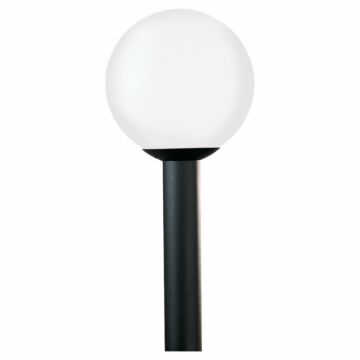 Generation Lighting Globe 15" Outdoor Post Light in White Plastic