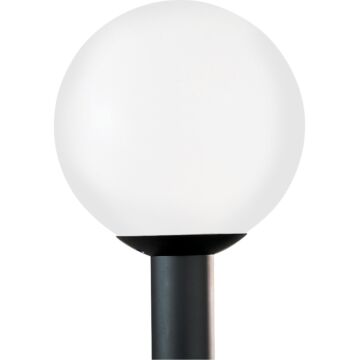 Generation Lighting Globe 15 Outdoor Post Light in White Plastic