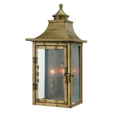 St. Charles 2-Light Wall Sconce in Aged Brass
