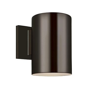 Outdoor Cylinders One Light Outdoor Wall Lantern in Bronze by Visual Comfort Studio