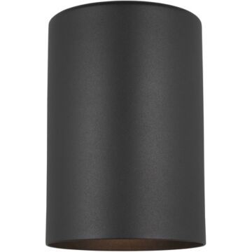 Outdoor Cylinders One Light Outdoor Wall Lantern in Black by Visual Comfort Studio