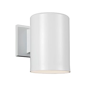 Outdoor Cylinders One Light Outdoor Wall Lantern in White by Visual Comfort Studio