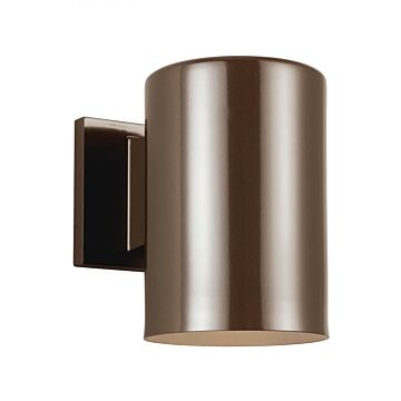 Outdoor Cylinders One Light Outdoor Wall Lantern in Bronze by Visual Comfort Studio
