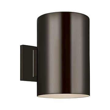 Outdoor Cylinders One Light Outdoor Wall Lantern in Bronze by Visual Comfort Studio