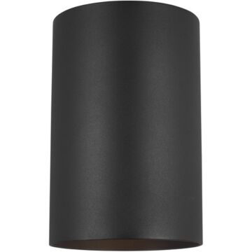 Outdoor Cylinders One Light Outdoor Wall Lantern in Black by Visual Comfort Studio