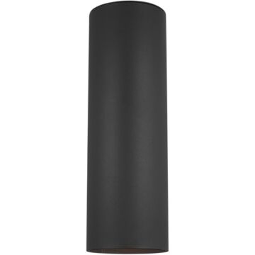 Outdoor Cylinders Two Light Outdoor Wall Lantern in Black by Visual Comfort Studio