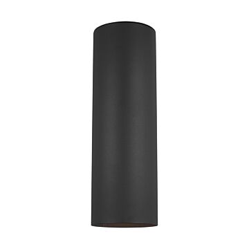 Outdoor Cylinders Two Light Outdoor Wall Lantern in Black by Visual Comfort Studio