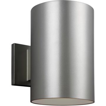 Outdoor Cylinders LED Outdoor Wall Lantern in Painted Brushed Nickel by Visual Comfort Studio