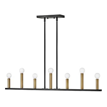 Lark Lazlo 7 Light Chandelier in Black