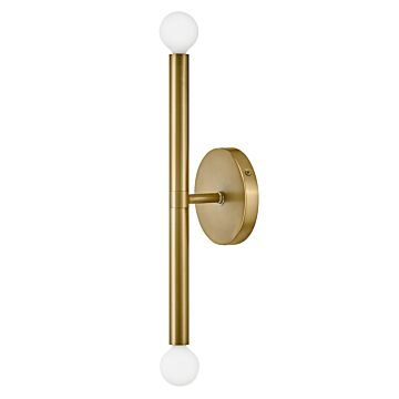 Lark Millie 2 Light Wall Sconce in Lacquered Brass