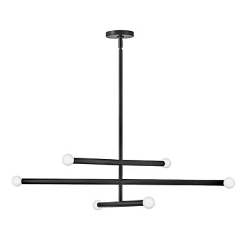 Lark Millie 6 Light Chandelier in Black