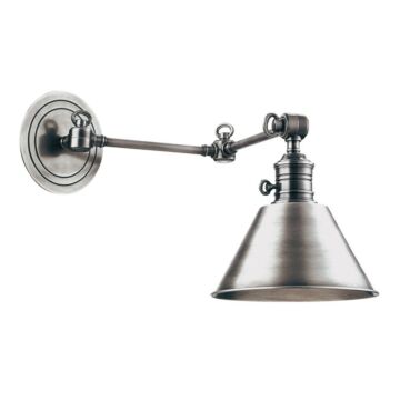 Garden City One Light Wall Sconce in Polished Nickel by Hudson Valley