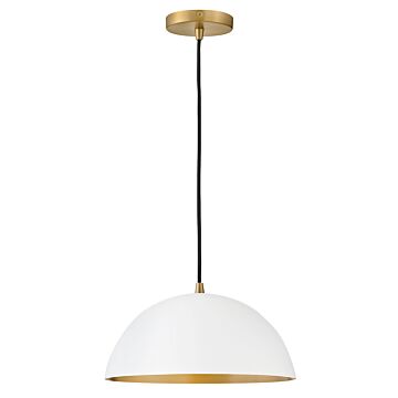 Lark Lou Pendant Light in Matte White