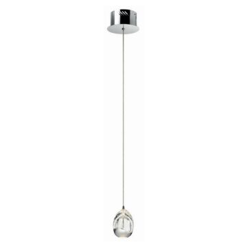 Elan Lavinia 3.5 Inch LED Crystal Mini Pendant in Chrome