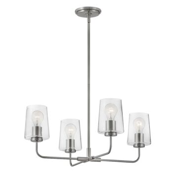 Lark Kline 4 Light Chandelier in Brushed Nickel