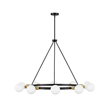 Orla 10-Light LED Chandelier in Black