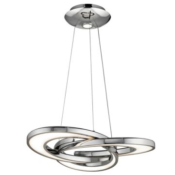 Elan Destiny 27.75 Inch 4 Light LED Chandelier in Chrome